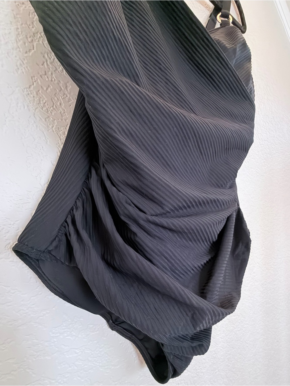 PrimaDonna Swim One Piece Swimsuit Black Ruched Wrap 38C - Picture 2 of 7
